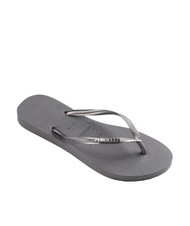 HAVAIANAS SLIM LOGO Papuci flip-flop oțel / gri - Pantofi femei - 3