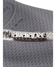 HAVAIANAS SLIM LOGO Papuci flip-flop oțel / gri - Pantofi femei - 4