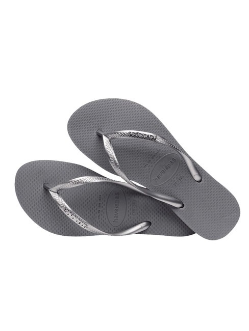SLIM LOGO Papuci flip-flop oțel / gri - Pantofi femei