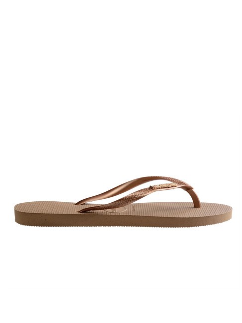 SLIM LOGO Papuci flip-flop rose / aur - Pantofi femei