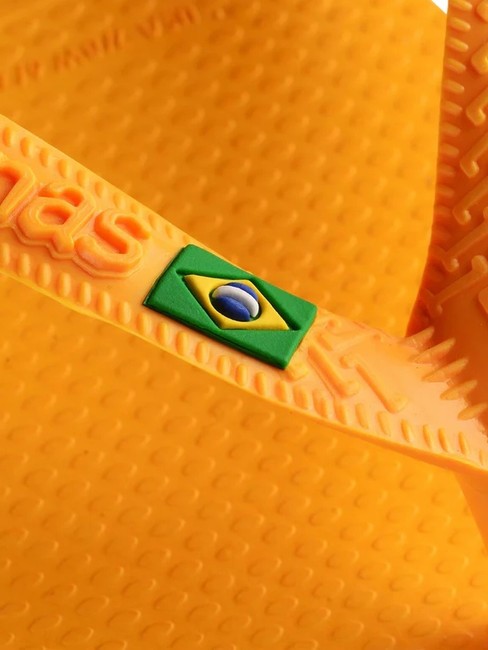  BRASIL LOGO Flip flops pop galben - Pantofi unisex