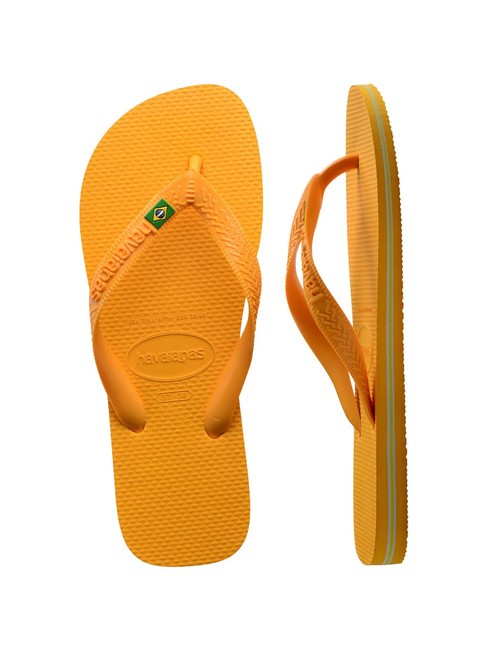  BRASIL LOGO Flip flops pop galben - Pantofi unisex
