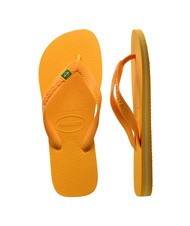 HAVAIANAS  BRASIL LOGO Flip flops pop galben - Pantofi unisex - 5