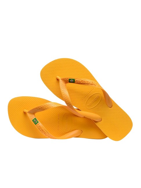  BRASIL LOGO Flip flops pop galben - Pantofi unisex