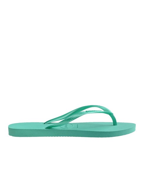 flip flops SLIM verde virtual metalic - Pantofi femei