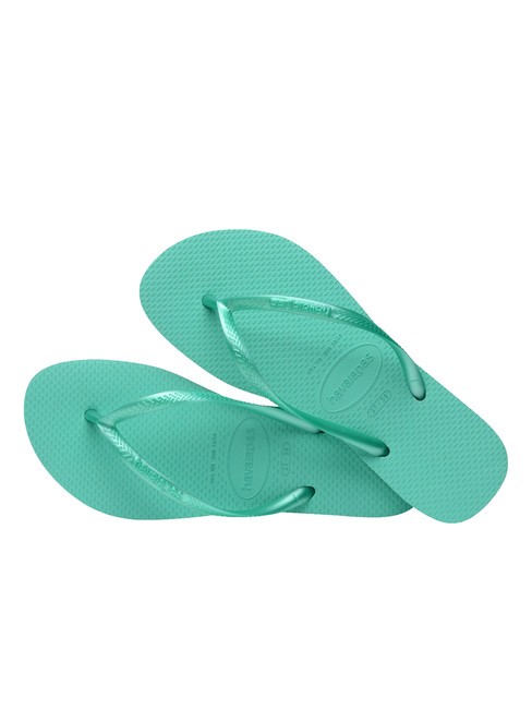 flip flops SLIM verde virtual metalic - Pantofi femei