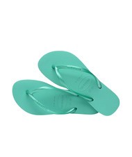 HAVAIANAS flip flops SLIM verde virtual metalic - Pantofi femei - 4