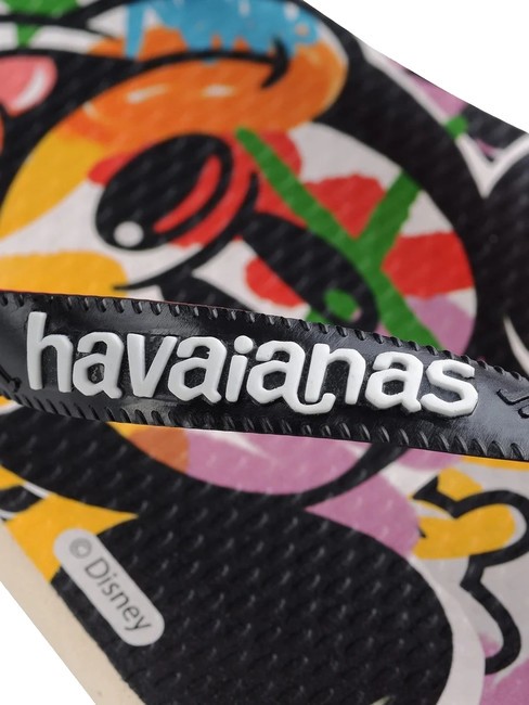 DISNEY STYLISH Papuci flip-flop bej/negru/portocaliu sânge - Pantofi unisex