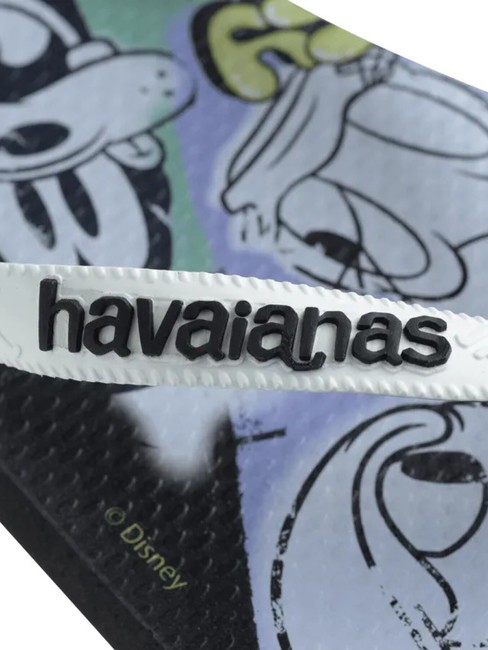 DISNEY STYLISH Papuci flip-flop negru/alb/negru - Pantofi unisex