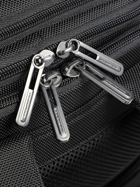 BRIEF 2 Rucsac duffle din piele și material textil negru - Rucsacuri pentru laptop