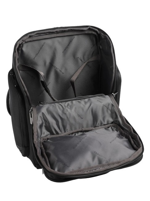 BRIEF 2 Rucsac duffle din piele și material textil negru - Rucsacuri pentru laptop