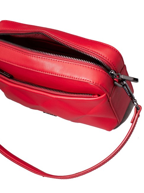 DIAMOND QUILT  Geantă mini de umăr, cu curea de umăr salvie stacojie - Genți femei