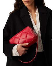 CALVIN KLEIN DIAMOND QUILT  Geantă mini de umăr, cu curea de umăr salvie stacojie - Genți femei - 4