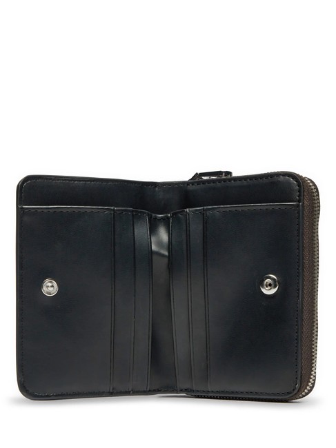 CK JEANS MINIMAL MONOGRAM  Portofel mediu gunmetal - Portofele femei