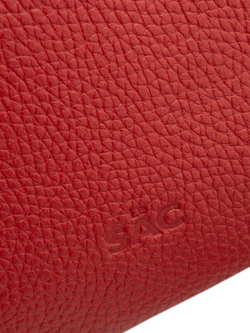 SIMONA Geantă de umăr din piele Tris dollar roşu - Genți femei