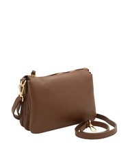 LESAC SIMONA Geantă de umăr din piele Tris dollar ars - Genți femei - 2