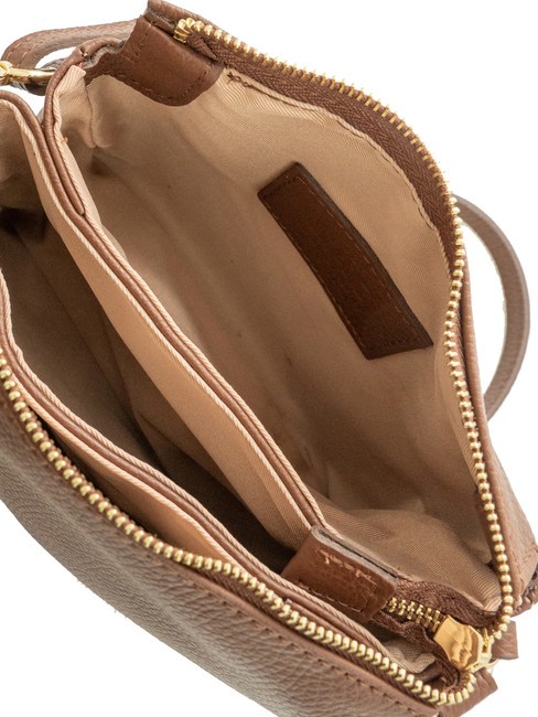 SIMONA Geantă de umăr din piele Tris dollar ars - Genți femei