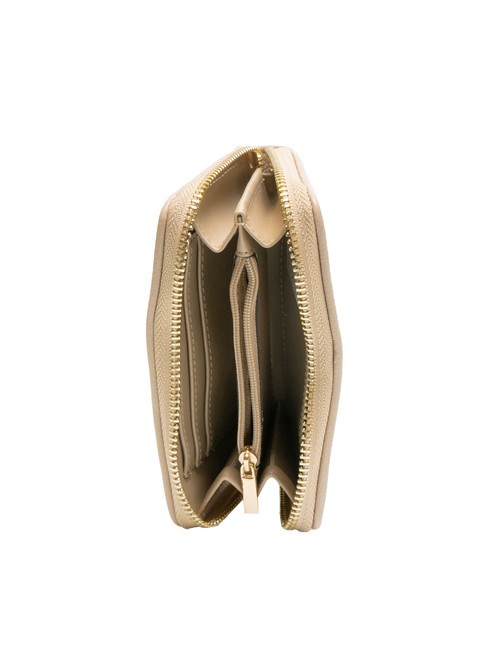 CLAIRE Portofel mic cu fermoar nisip - Portofele femei