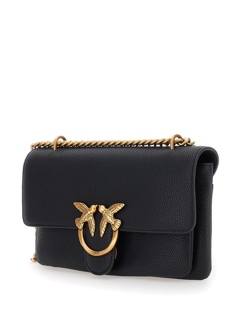 LOVE SOFT MINI Geantă de umăr/&icirc;ncrucișată aur negru-vechi - Genți femei