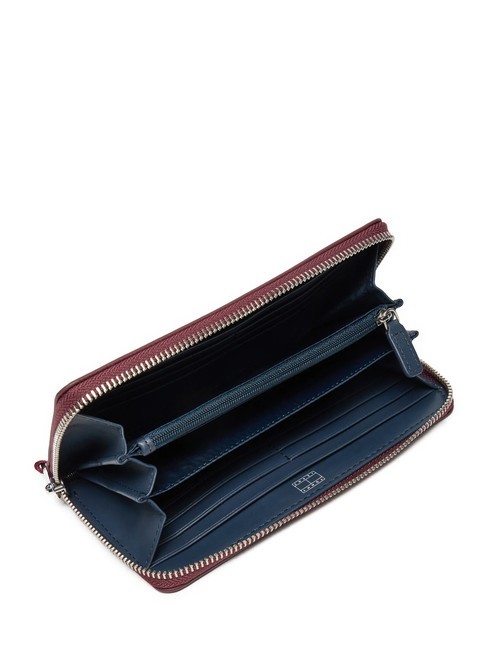 TOMMY JEANS CITY BOLD  Fermoar &icirc;n jurul portofelului roșu profund - Portofele femei