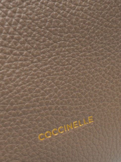 BLUE SOFT Geanta de mana din piele ciocanita abanos - Genți femei