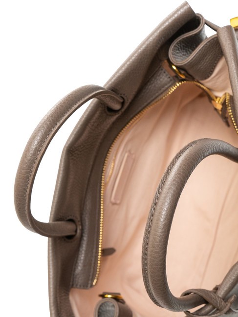 BLUE SOFT Geanta de mana din piele ciocanita abanos - Genți femei