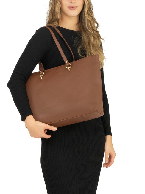 VIOLA  Geanta de cumparaturi din piele ars - Genți femei