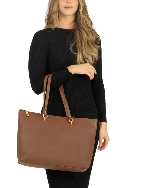 VIOLA  Geanta de cumparaturi din piele ars - Genți femei