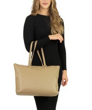 LESAC VIOLA  Geanta de cumparaturi din piele taup deschis - Genți femei - 5