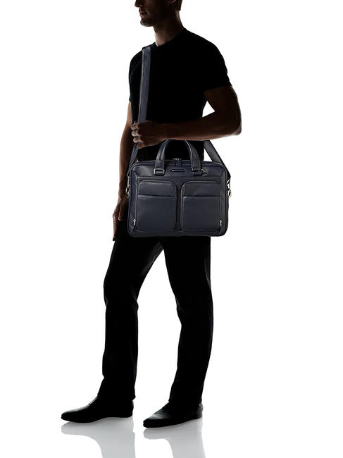 CAMPIONARIO - MODUS Servieta din piele pentru pc 14" albastru - Serviete birou