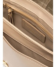 GIANNI CHIARINI HELENA ROUND Geanta din piele cu clapa cremă - Genți femei - 4