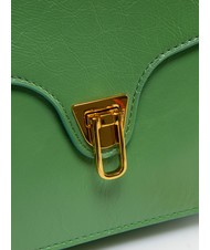 COCCINELLE BEAT ROCK Geantă cu clapă din piele crăpată mentă - Genți femei - 3