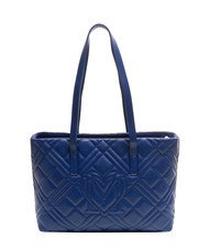 LOVE MOSCHINO QUILTED  Cumpărător pe umăr albastru - Genți femei - 4