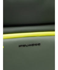 PIQUADRO CORNER SPECIALE GOMMATO Cărucior pentru bagaje de mână rezistent la apă VERDE - Bagaje de mână - 6