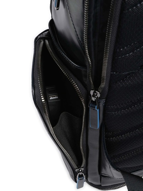 BLUE SQUARE  Rucsac pentru laptop din piele de 15,6". albastru - Rucsacuri pentru laptop