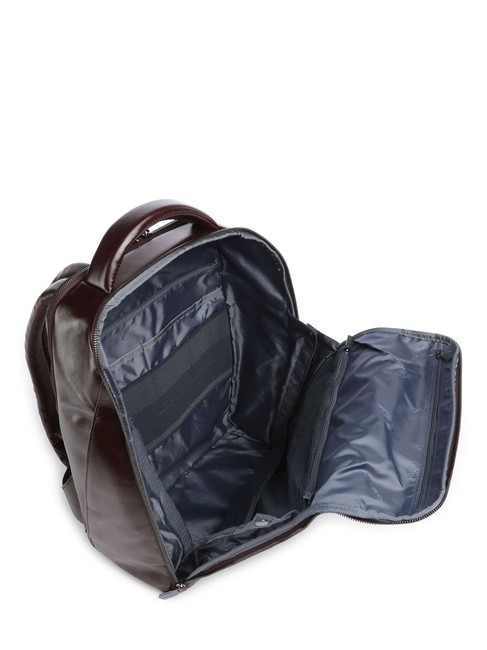 BLUE SQUARE Rucsac din piele, suport laptop 14". MAHOGANY - Rucsacuri pentru laptop