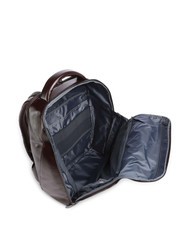 PIQUADRO BLUE SQUARE Rucsac din piele, suport laptop 14". MAHOGANY - Rucsacuri pentru laptop - 4