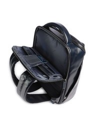 PIQUADRO BLUE SQUARE Rucsac din piele, suport laptop 14". albastru - Rucsacuri pentru laptop - 5