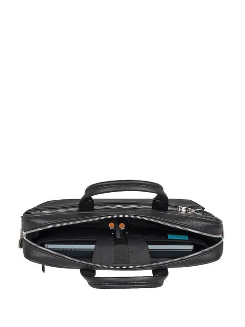 CAMPIONARIO - MODUS Servietă PC de 13 inchi, din piele negru - Serviete birou