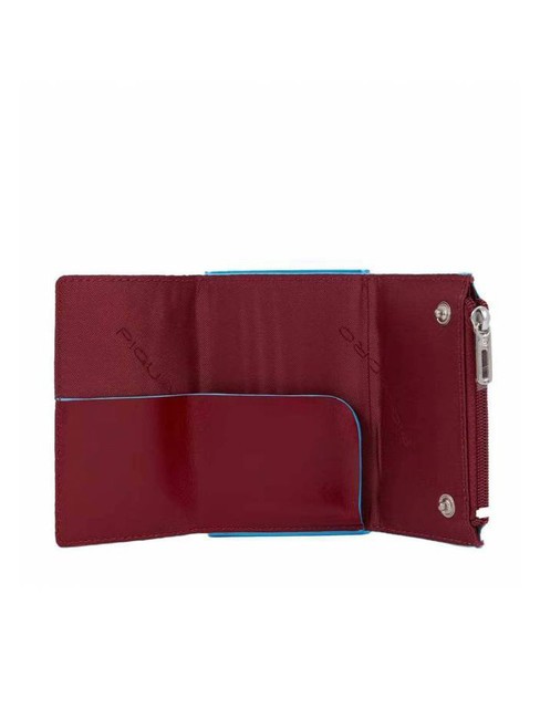 BLUE SQUARE Portofel din piele cu sistem de alunecare RED - Portofele bărbați