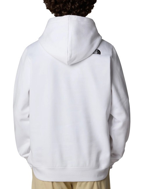 DREW PEAK Hanorac cu gluga tnf alb / tnf negru - hanorace