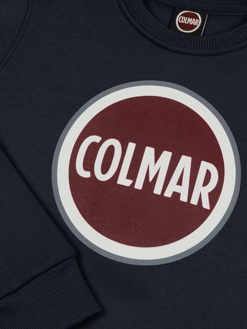 MODISH KIDS Hanorac cu decolteu cu imprimeu cu logo albastru marin - Hanorac pentru bebeluși