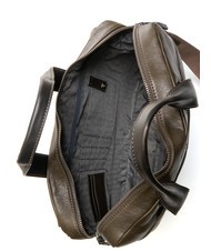 PIQUADRO CAMPIONARIO - PYRAMID Servieta din piele, suport pc 15". VERDE - Serviete birou - 5