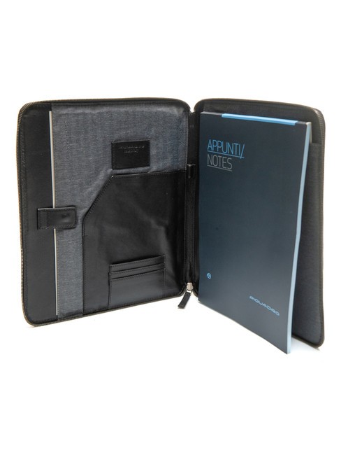 CAMPIONARIO - PYRAMID Clipboard din piele negru - Husă pentru tabletă și organizator