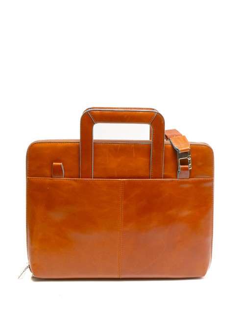 CAMPIONARIO - BLUE SQUARE Clipboard din piele A4 cu manere ORANGE - Husă pentru tabletă și organizator