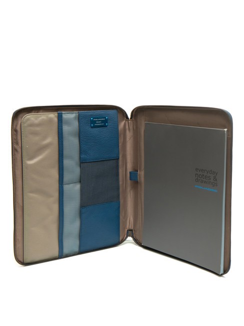 CAMPIONARIO - SIGNO Clipboard A4 din piele și material textil aviație - Husă pentru tabletă și organizator