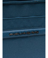 PIQUADRO CAMPIONARIO - SIGNO Clipboard A4 din piele și material textil aviație - Husă pentru tabletă și organizator - 3