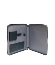 PIQUADRO CAMPIONARIO - PQ-BIOS Clipboard A4 din piele și material textil albastru - Husă pentru tabletă și organizator - 2
