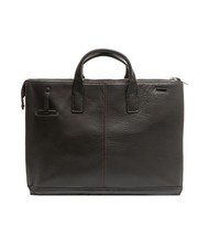 PIQUADRO CAMPIONARIO - MODUS Servieta din piele, suport laptop de 15,6". cu părul negru - Serviete birou - 4