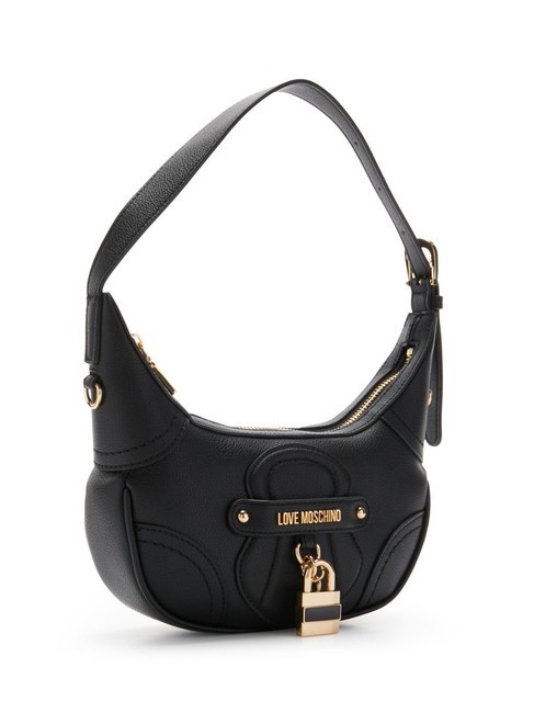 PADLOCK Geanta de umar cu curea de umar negru - Genți femei